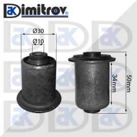 Тампон заден носач Ø 10 х Ø 30 х 50 / 34 mm